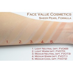 Основа Medium Neutral Sheer Pearl (Face Value Cosmetics)